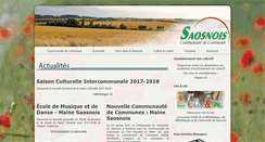 Desktop Screenshot of cc-saosnois.fr